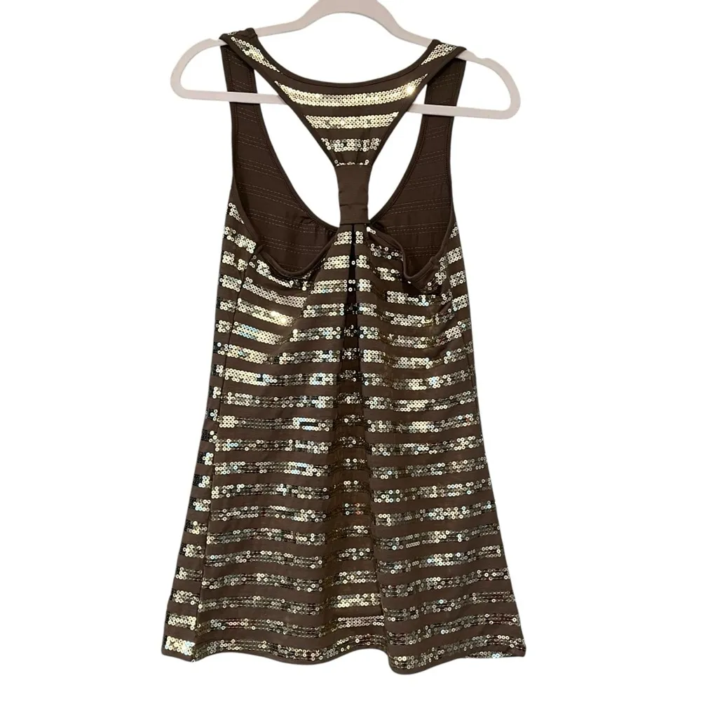 Romeo & Juliet Couture Sequin Racerback Tunic Tank, Sz M - Image 6