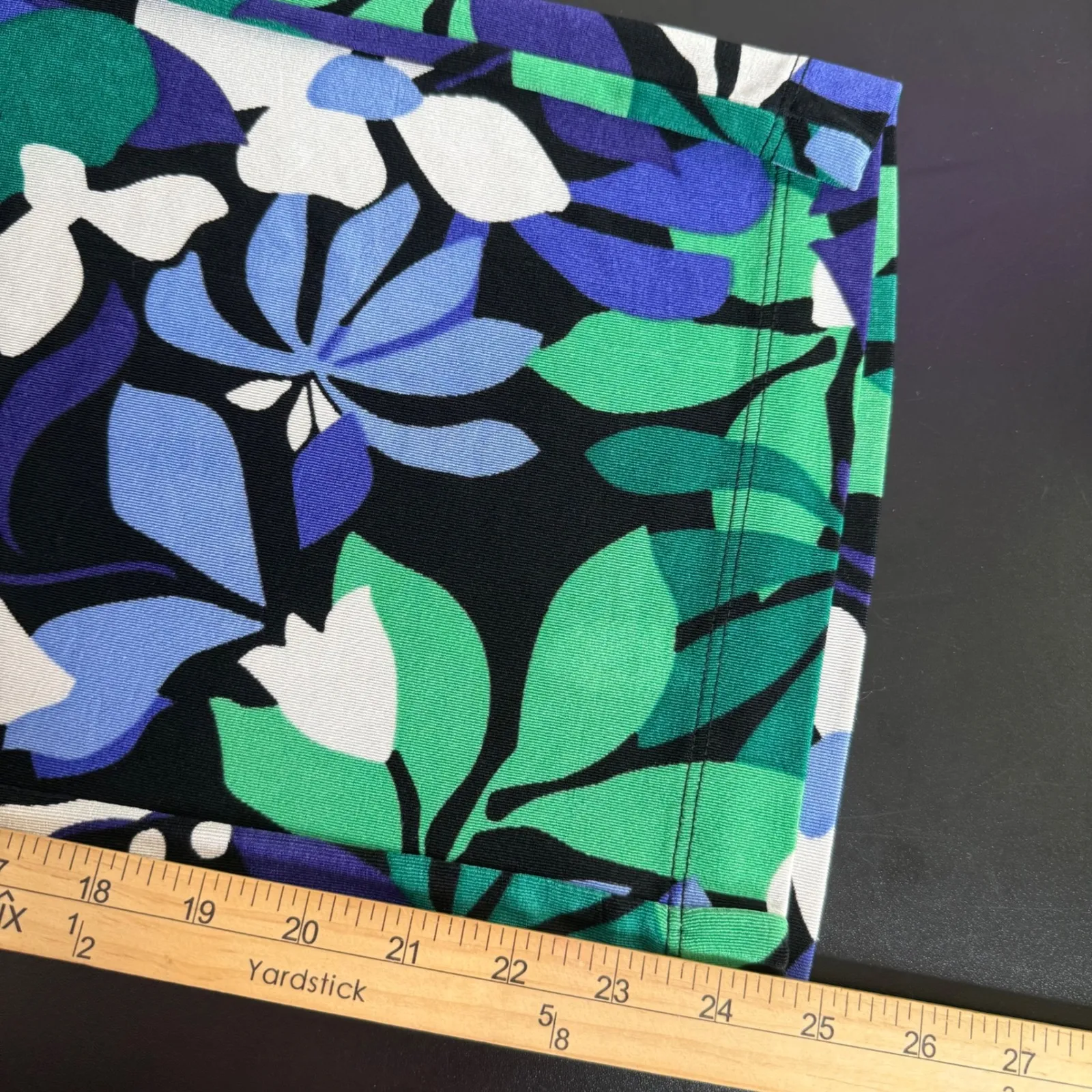 Chicos Wide Leg Crop Pants Size XL Maximalist Slinky Pull On Stretch Statement - Image 9