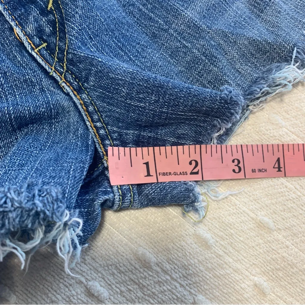 Levis Super Low‎ Boot Cut 518 Jeans Shorts Size 7M - Image 7