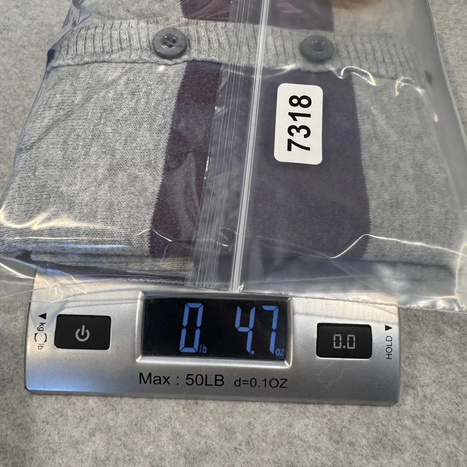 Vintage Y2K AEO Striped Cardigan Sweater Women's M Purple Gray Elbow Patch‎ - Image 15