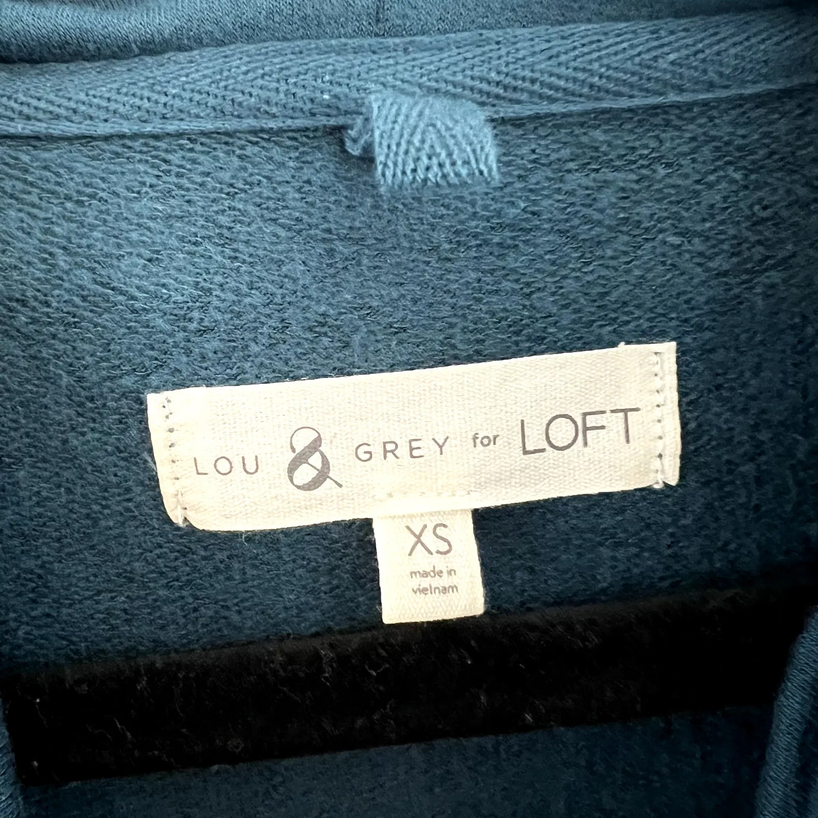 Lou & Grey Loft Dark Teal Long Sleeve Jersey Knit Top Size XS - Image 3