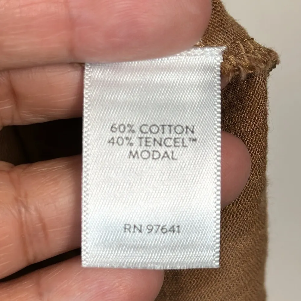 J Jill Brown White Stripe Long Sleeve Shirt Blouse Tunic Size Med NWT #0553-OC - Image 8