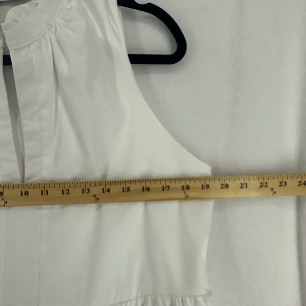 Amanda Uprichard Sleeveless Saffron Dress Womens Large White - Image 5