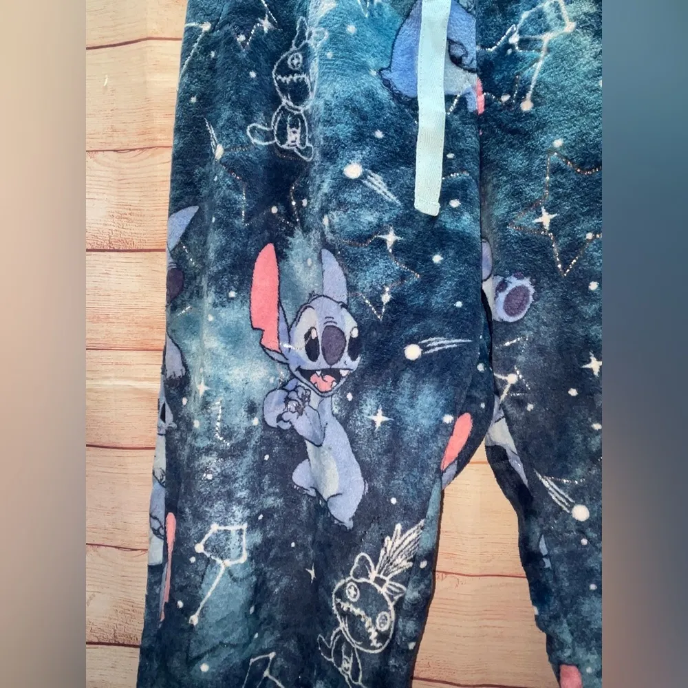 Disney Stitch Women's Jogger Pajama Pant size 2X blue waistband drawstring - Image 6