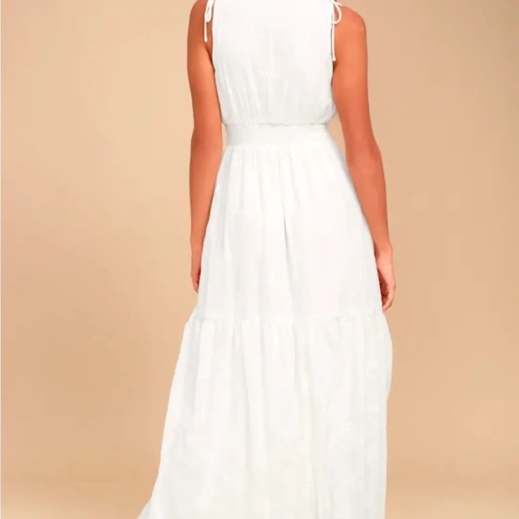 Lulus White Embroidered Maxi Dress - Image 3