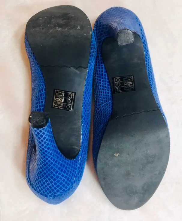 Moda Spana Lapis Snakeskin Heels - Image 7