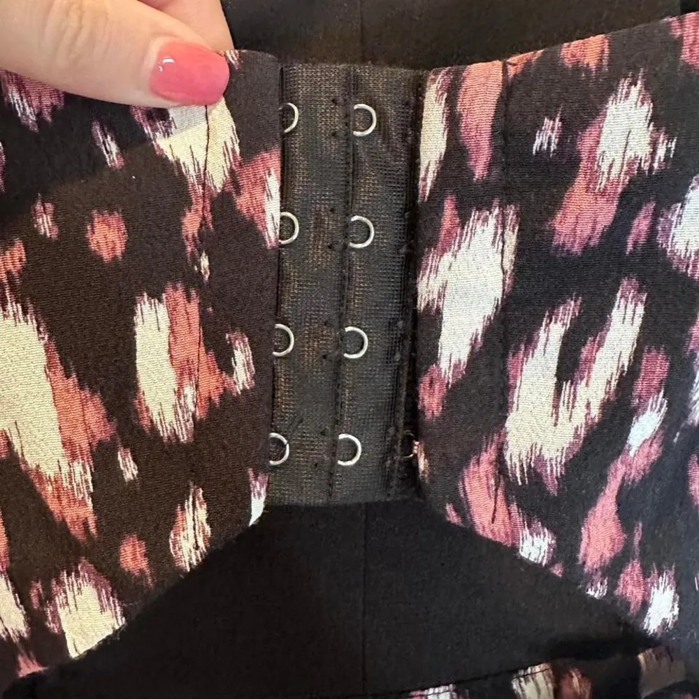 Lovers + Friends Pink Black‎ Dakota Strapless Jumpsuit Size XS - Image 8