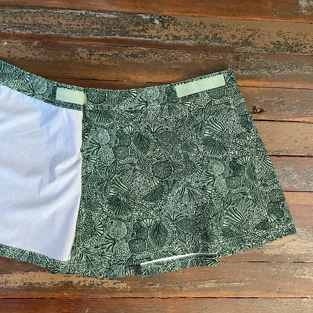 RIP SKIRT Hawaii Lightweight Adjustable Wrap Skirt Green Floral - Image 8