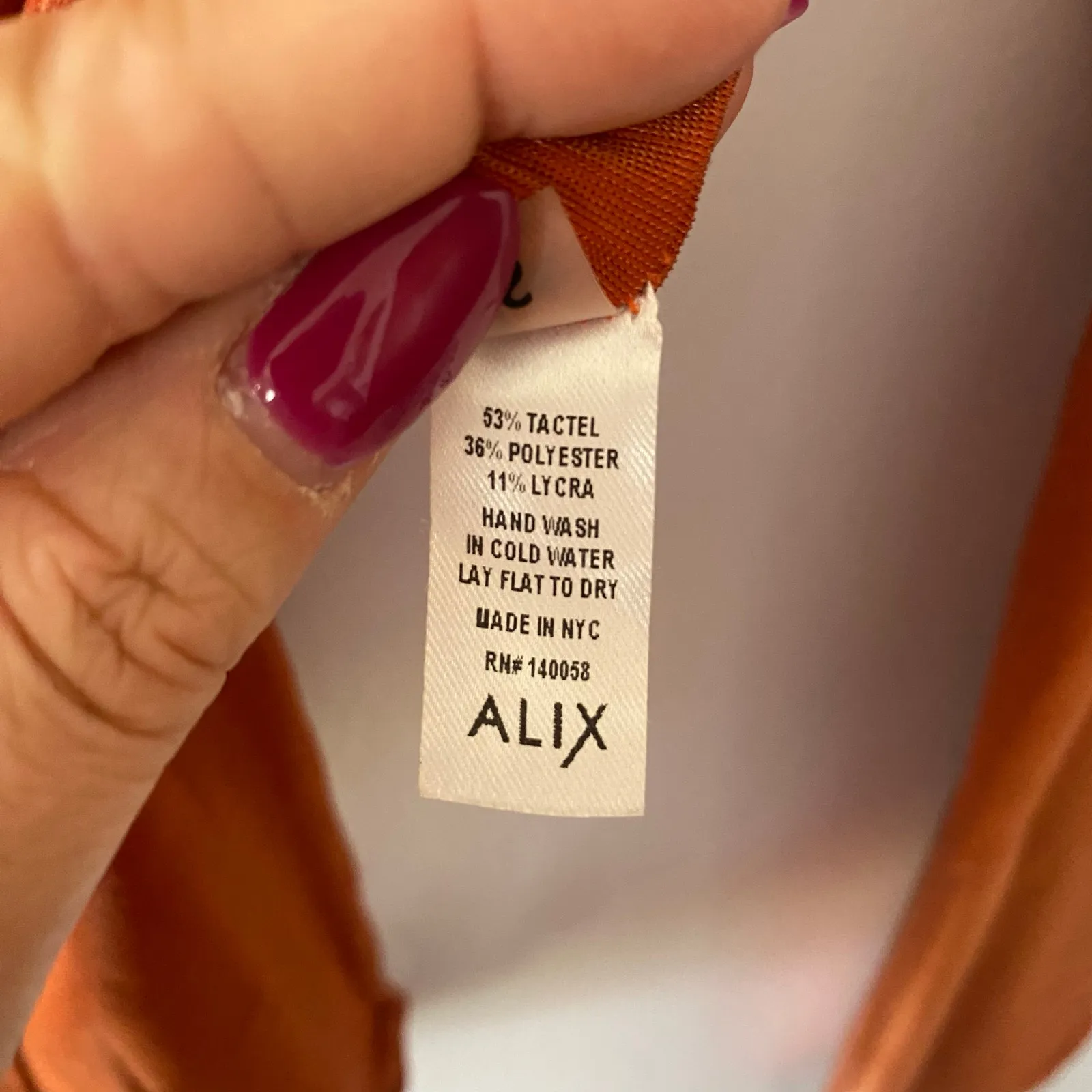 Alix NYC Revolve Orange Off - Image 9