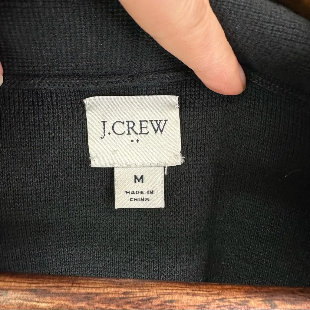 J. Crew‎ Chelsea Open Front Sweater Blazer Black Size M - Image 6