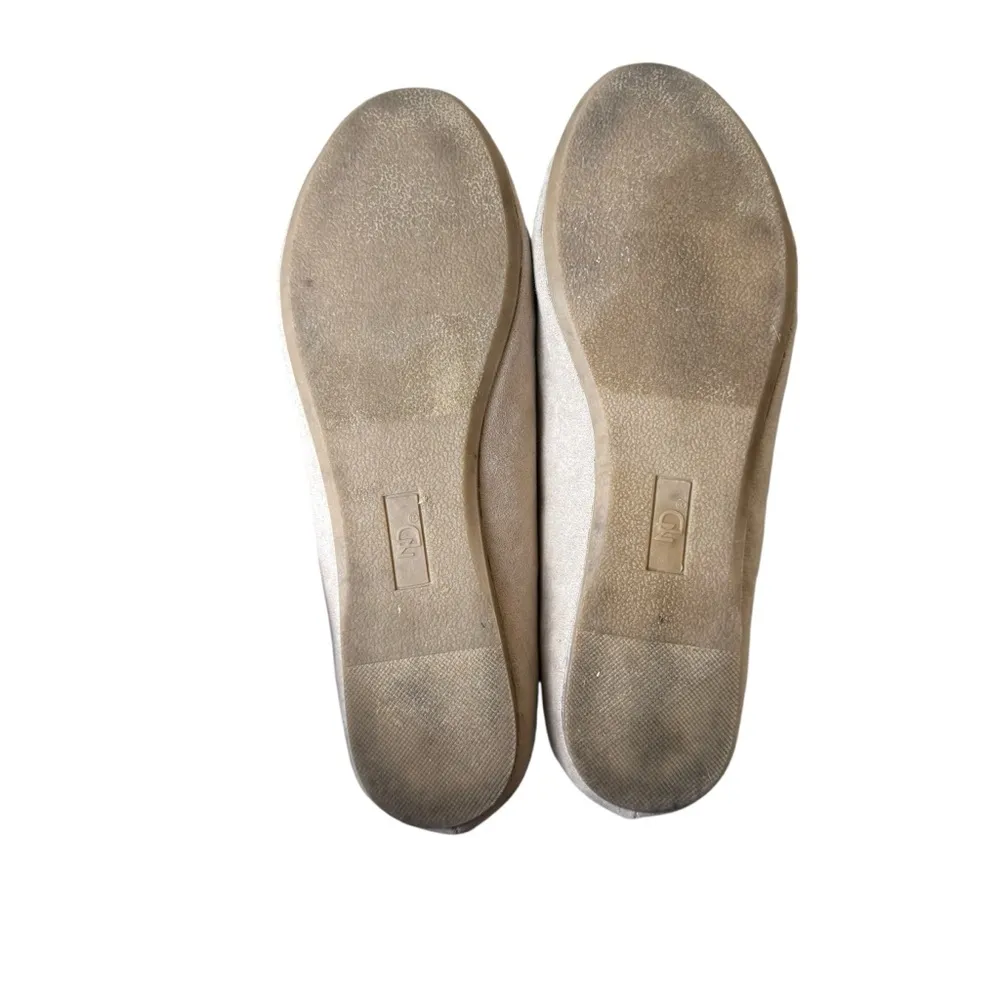 New Directions Tan Suede Studded Hutch Ballet Flats Size 6.5 Casual Neutral Work - Image 8