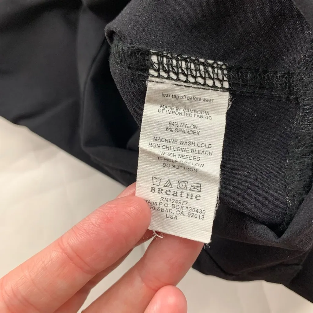 Prana Black Quick Dry Wide Leg Capri Pant S - Image 5