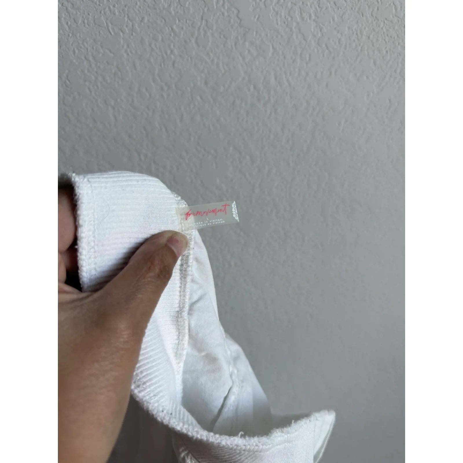 Free People Movement Mesmerize Me High Rise Cargo Pants White Sea Salt Women's L Size L - Image 14