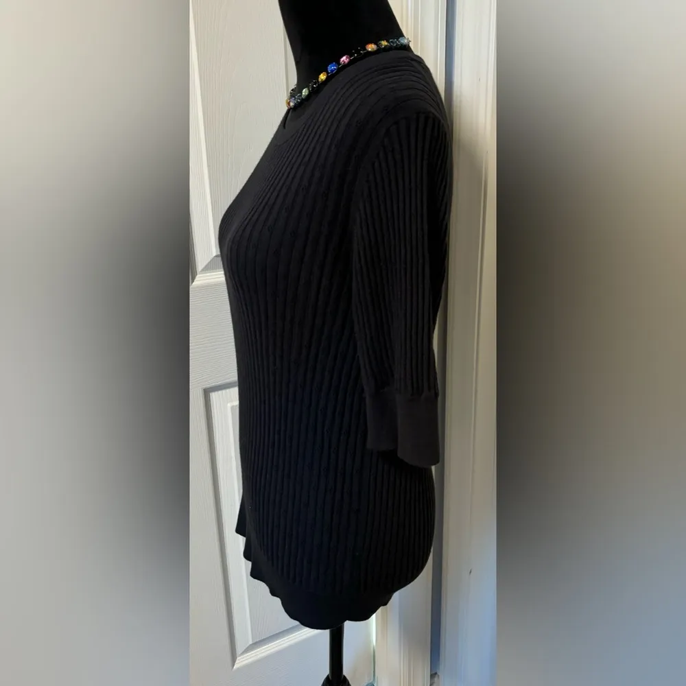 Gap Women’s Black Short Sleeve Sweater - Image 4