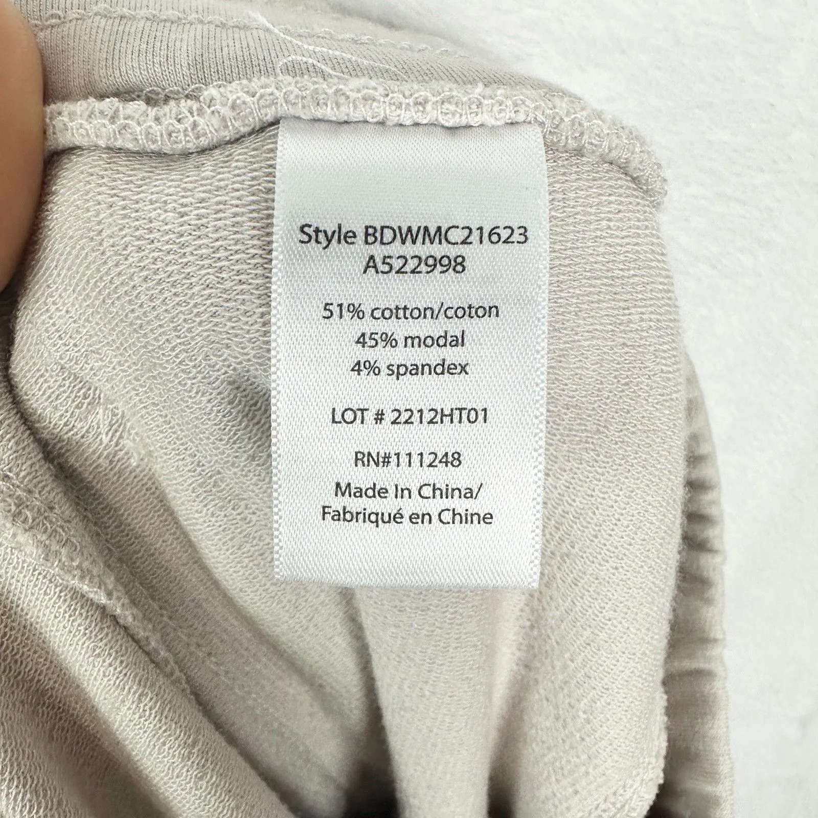 Barefoot Dreams Malibu Collection Patch Pocket Tapered Pant Large Cotton Modal - Image 7