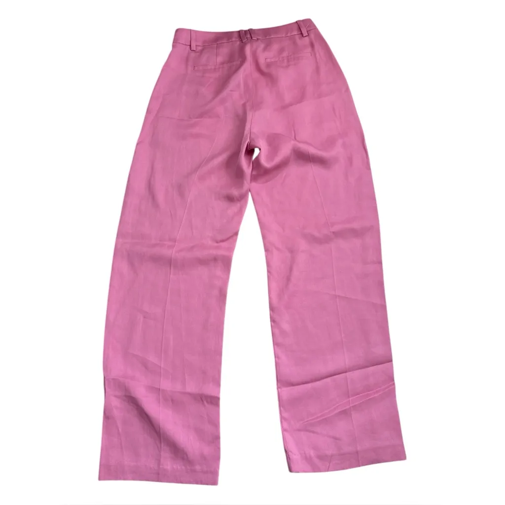 NWT J. Crew Wide Leg Pleated Twill Trouser Pants | Pink | 4 - Image 3