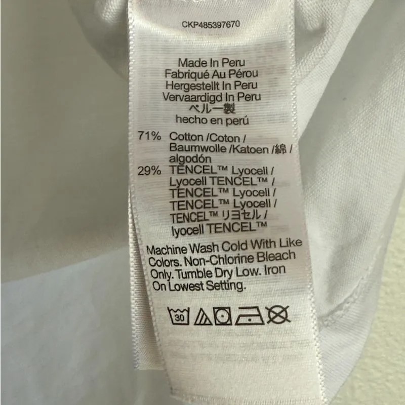 NWT Madewell Sz S Sutro Structured Muscle Tank White Cotton Tencel Elevated - Image 7