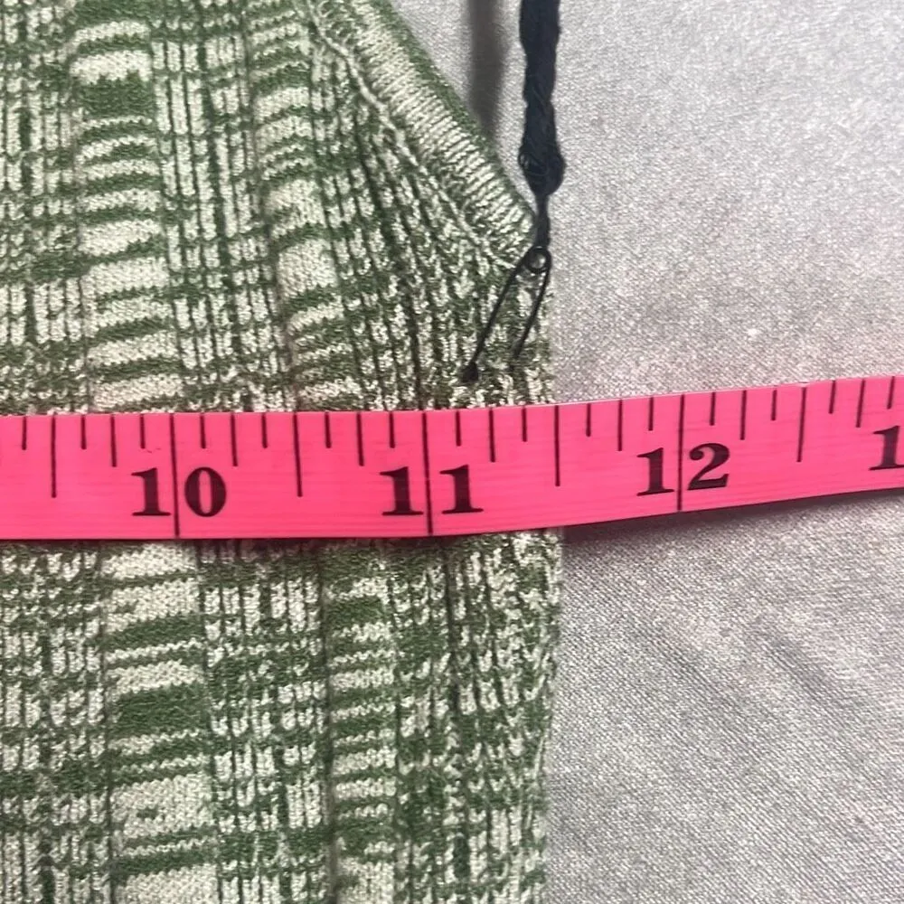 ASTR The Label Vania Mini Dress Olive Green Melange Halter Tie Neck Bodycon Sz 6 - Image 8