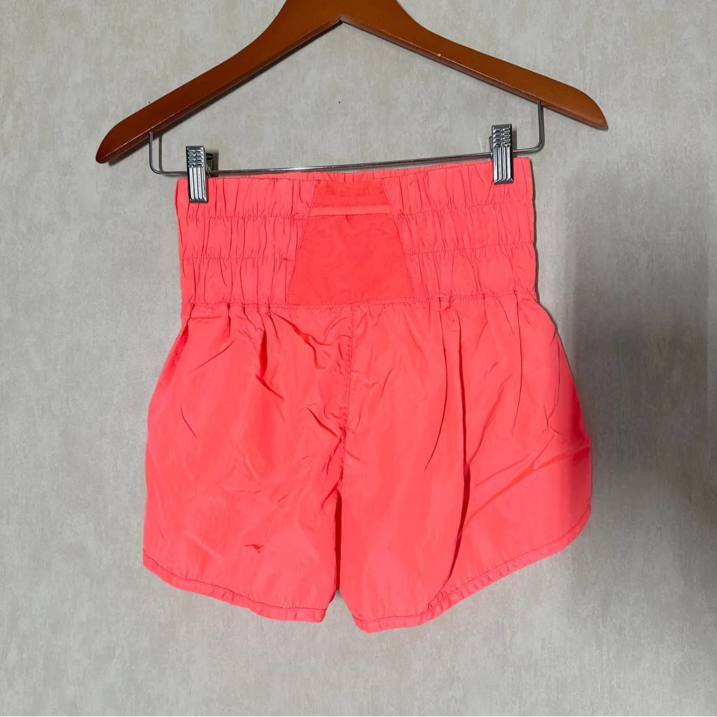 Free People Movement The Way Home Shorts Pull On High Rise Activewear Orange S - Image 6