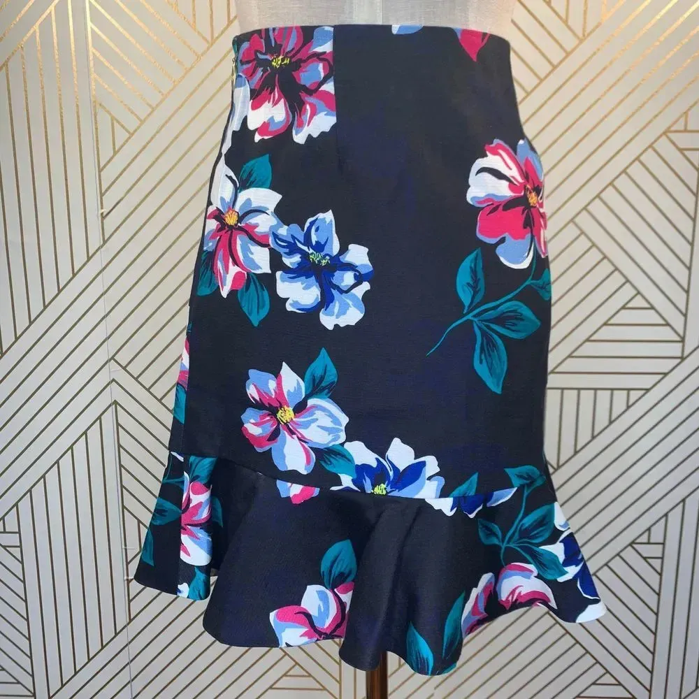 Draper James Dorothy Floral‎ Lillian Skirt in Black - Image 9