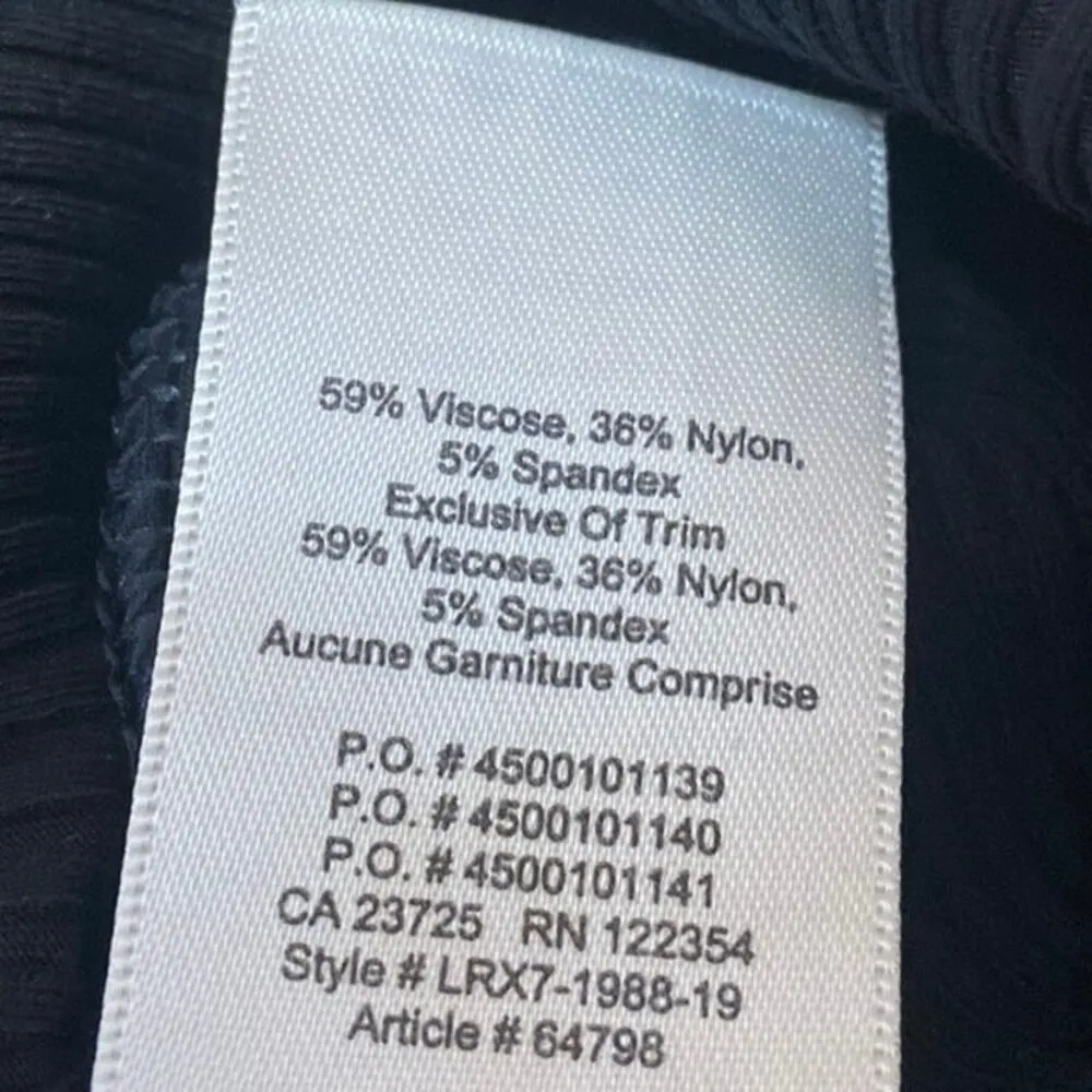 Aritzia Wilfred Free Black Sleeveless Ribbed Thong Tank Bodysuit Top Size XS - Image 4