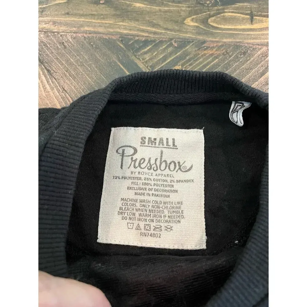 Texas Tech Women’s Small Pullover Black Cable Knit Grandma Gorp Core Grunge Soft - Image 2