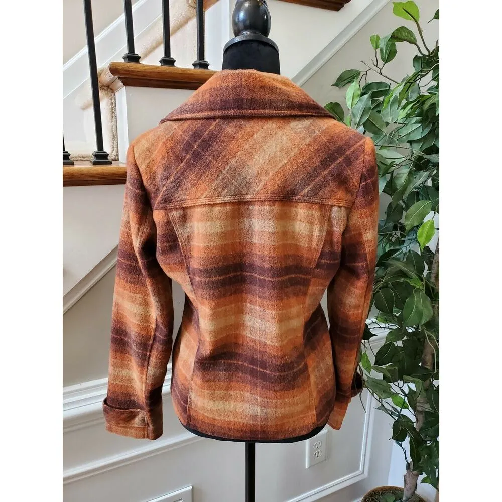 Dollhouse Women's Multicolor Polyester Long Sleeve Double Breasted Pea Coat M - Image 6