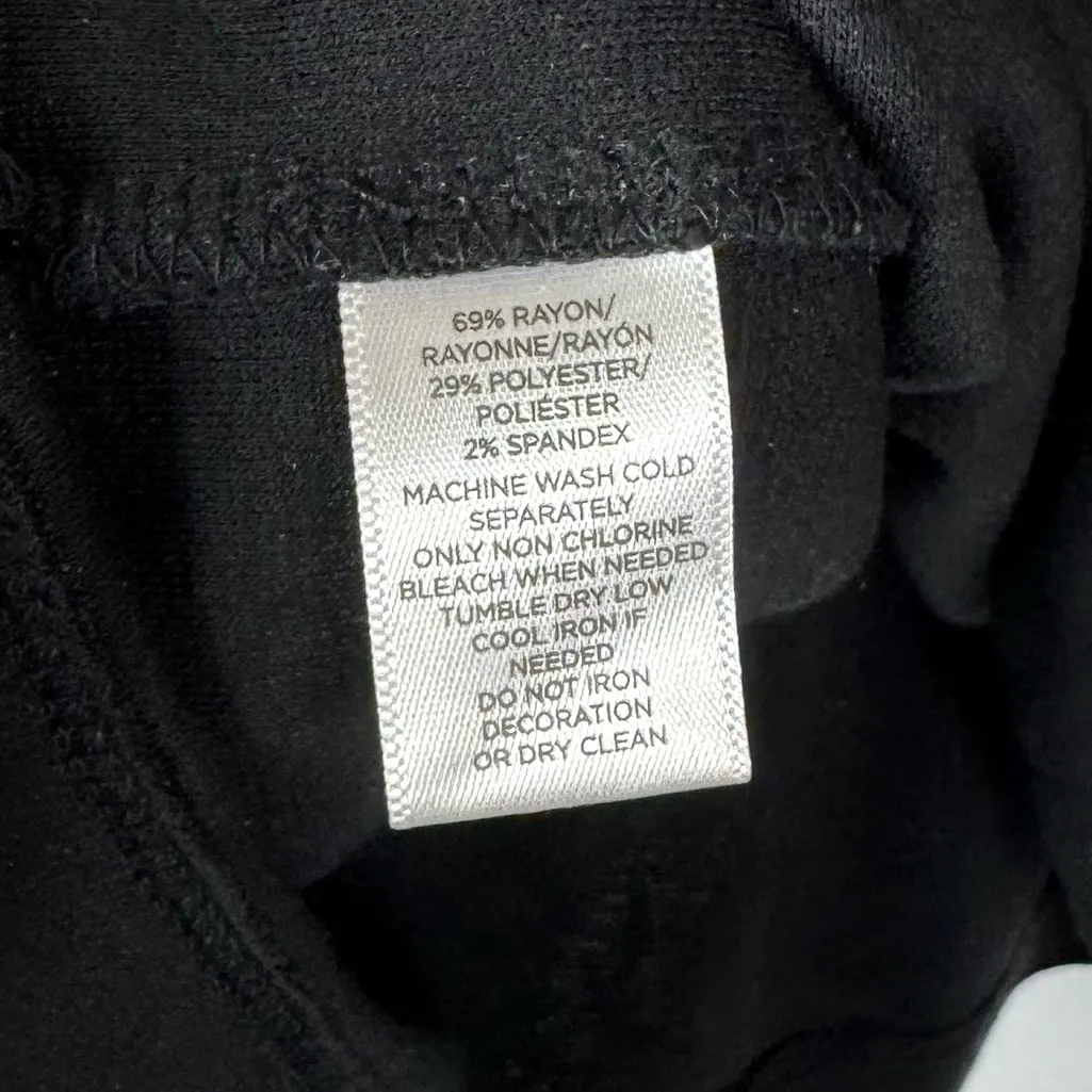 Ann Taylor LOFT Black Open Long Sleeve Top S - Image 5