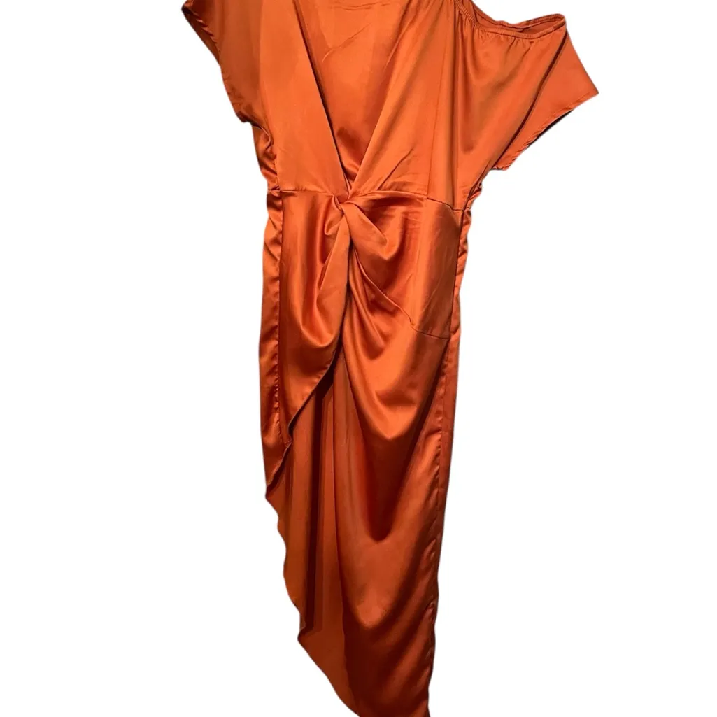 SHEIN Asymmetrical Orange Dress - Image 10