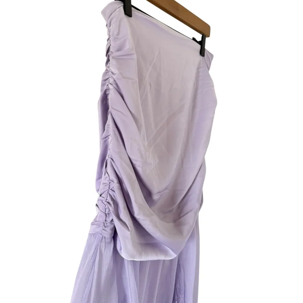 Mare Mare Anthropologie NEW Sheer Overlay Maxi Skirt Lavender - Image 5