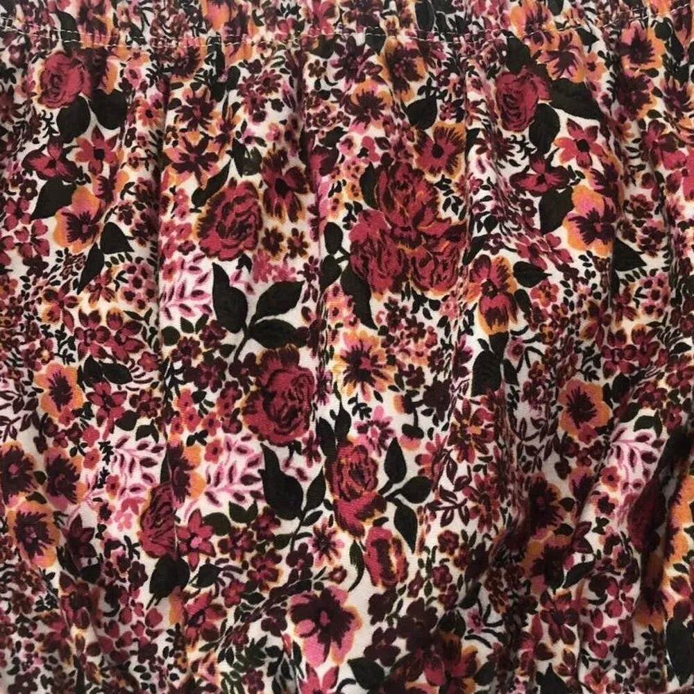 Topshop Strapless Tube Crop Top Floral Print 4 NWOT - Image 4
