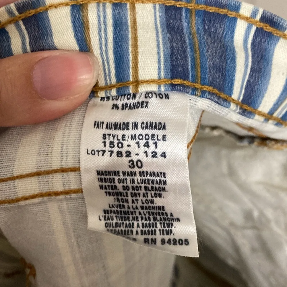 Hollywood Jeans Striped Jean Skirt Size 10 - Image 8