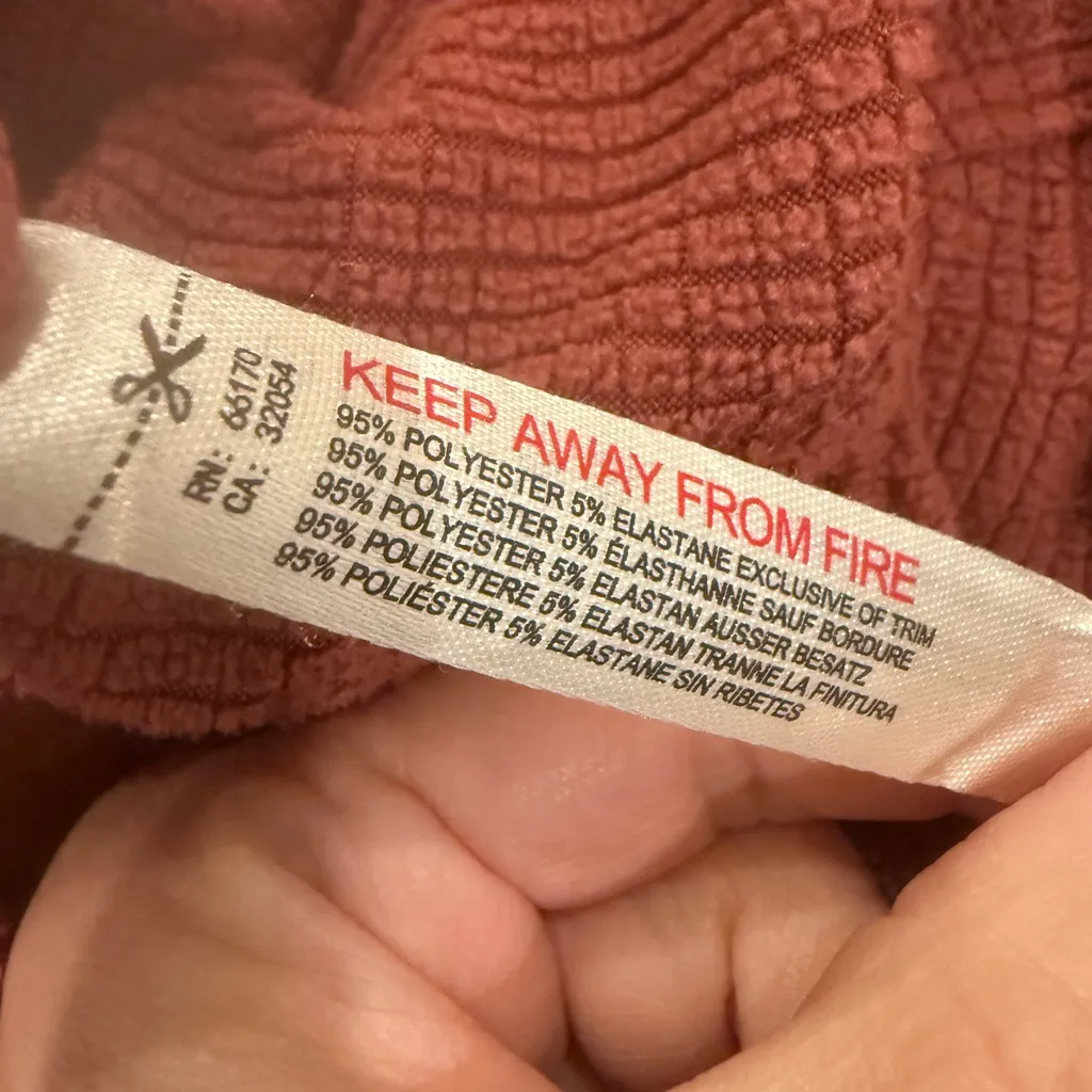 FREE PEOPLE FP INTIMATELY Check it Out Sleep Shirt in Marsala Button Down Medium - Image 10