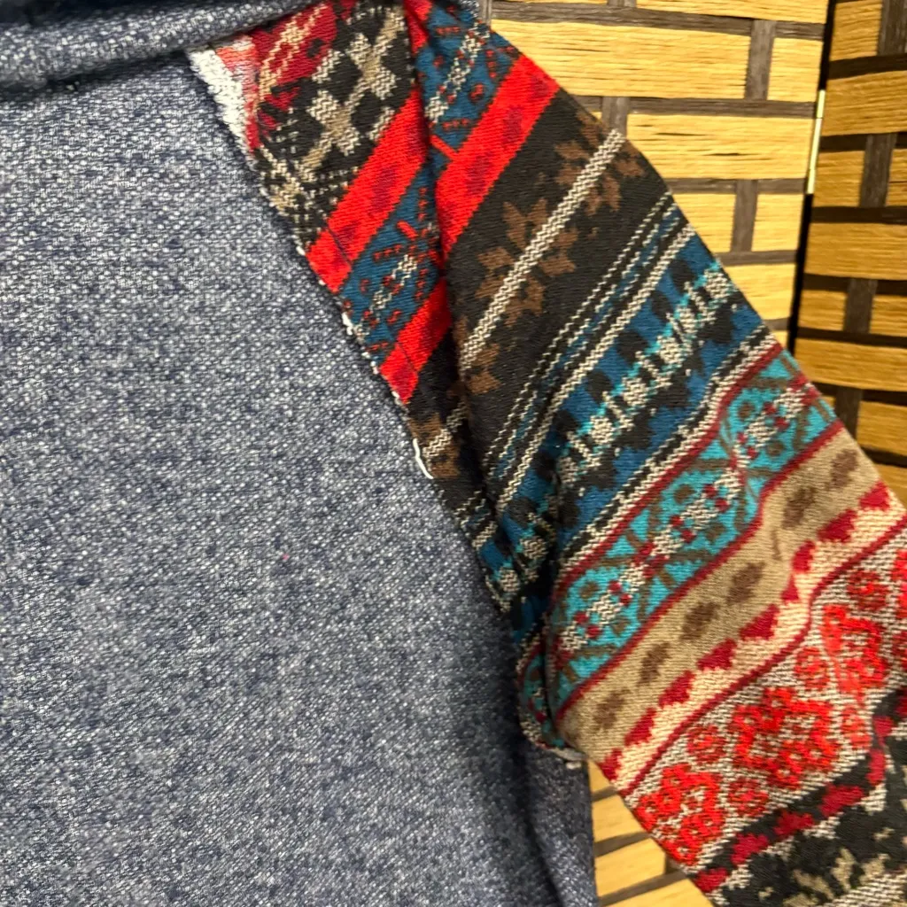 Filly Flair Blue Cowl‎ Neck Top Size Small - Image 5