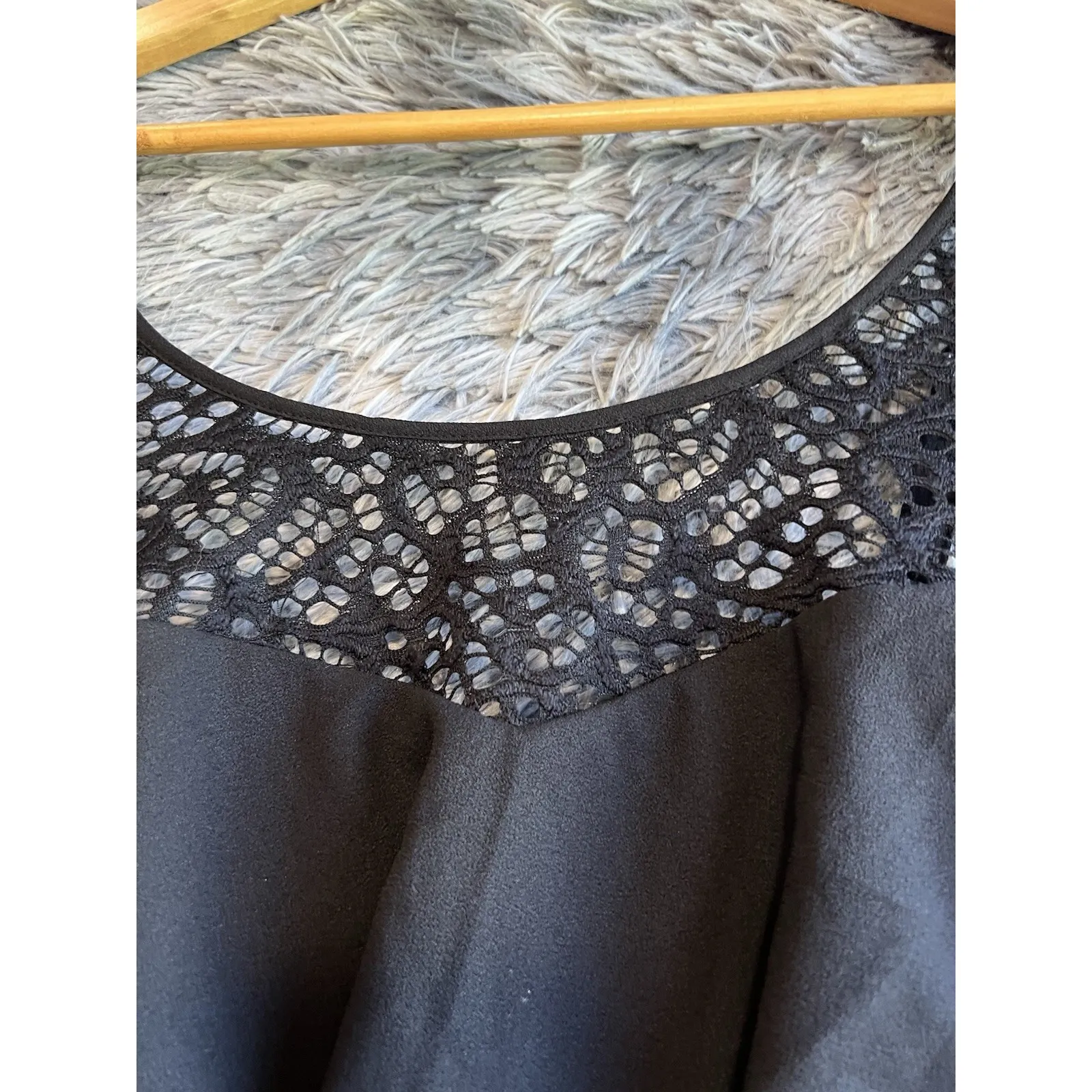 Torrid Georgette Lace Illusion Skater Dress Size 12 Lace Detail - Image 8