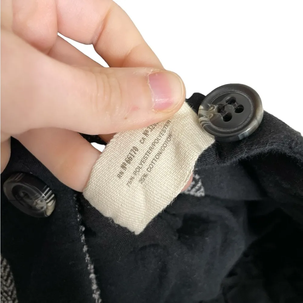 Anthropologie Daughters of the Liberation Black Gray Military Jacket 2 - Image 6