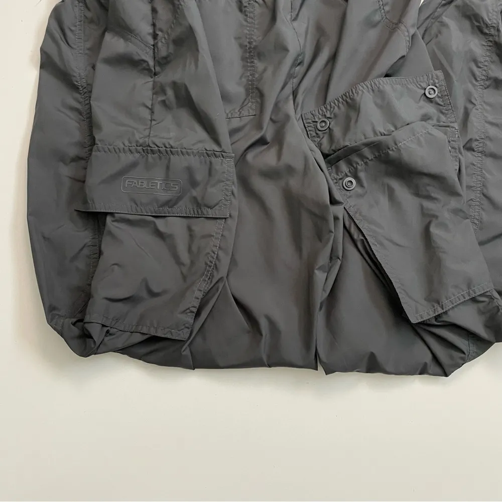 Fabletics Cargo Pants Joggers Lightweight Pockets Gorpcore Athletic Travel Grey - Image 7