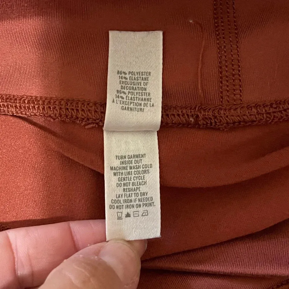 Aerie Chill Play Move orange/pink high waist full length leggings Medium - Image 5