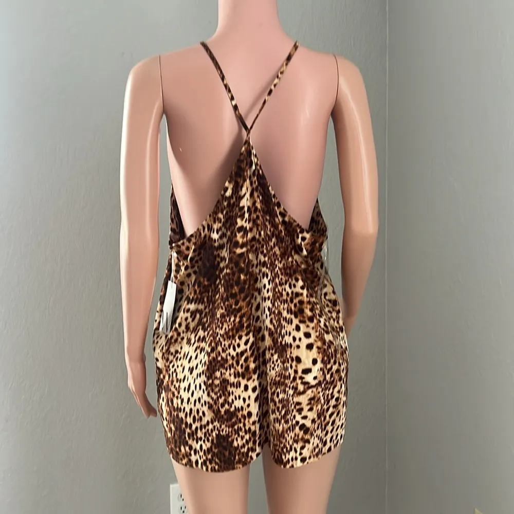 Worthington LEOPARD Camisole Spaghetti strap Top Womens Lace Vneck XL NWT #37 - Image 10