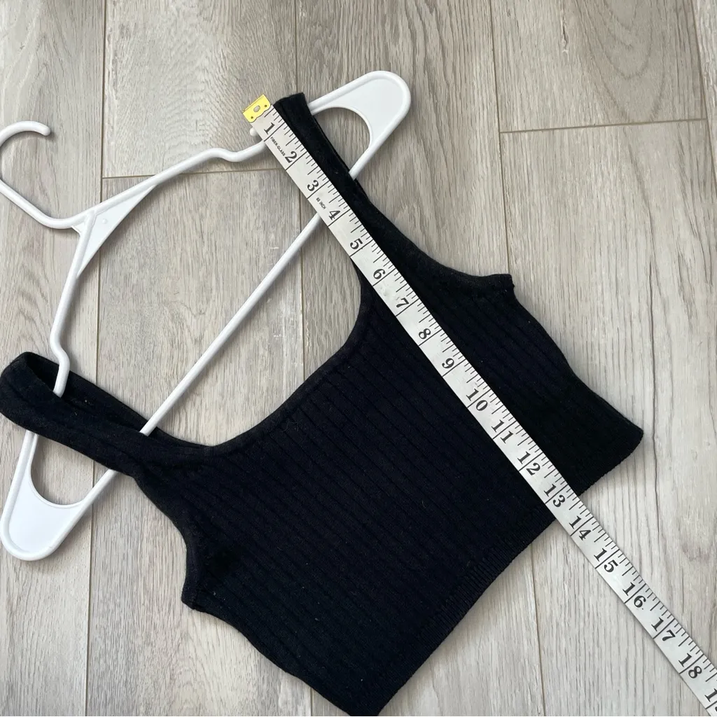 Wilfred Manila Tank merino wool cotton crop knit womens Black (small) casual - Image 7