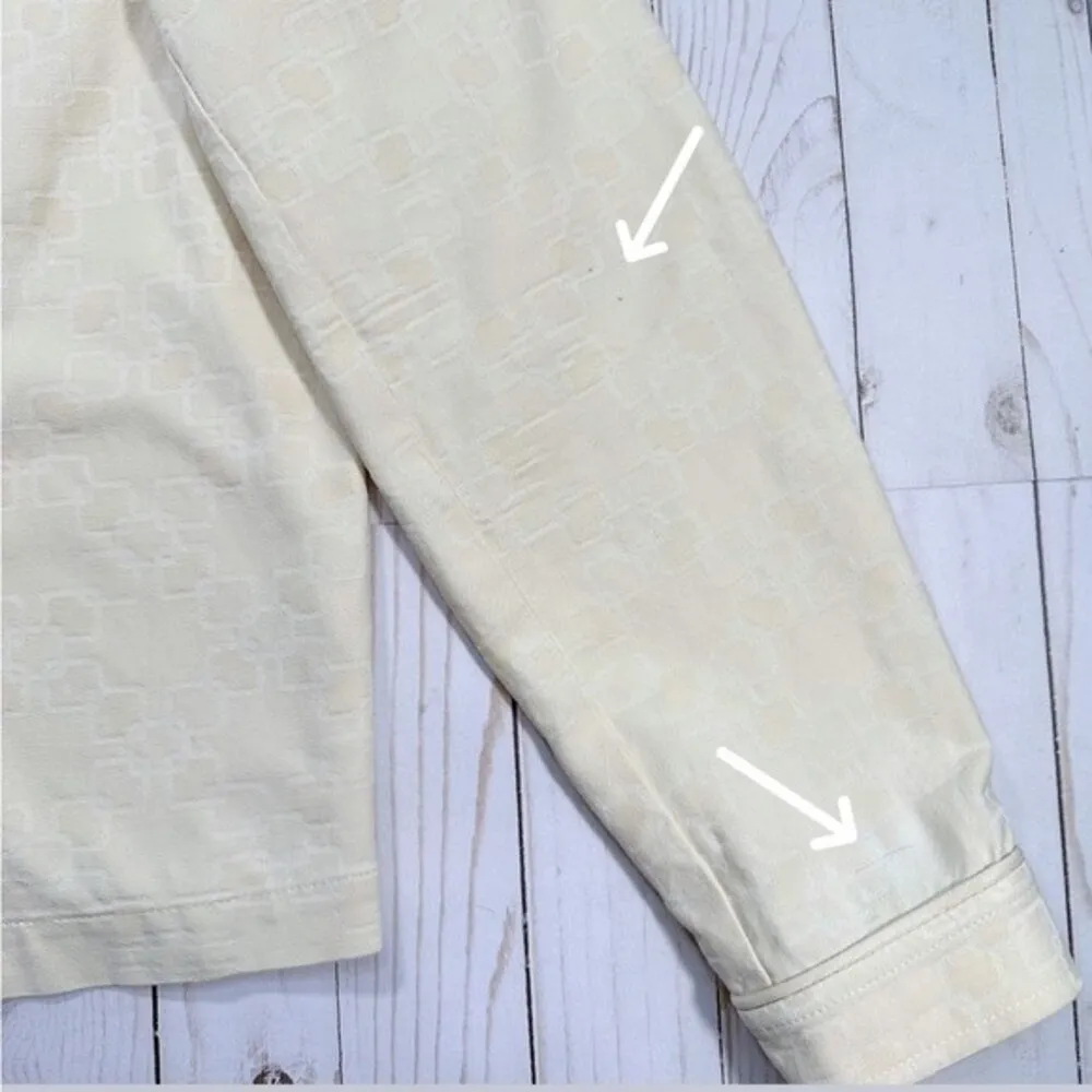 St. John Womens Size Large Vintage Designed Button Long Sleeve Collared Jacket - Image 9