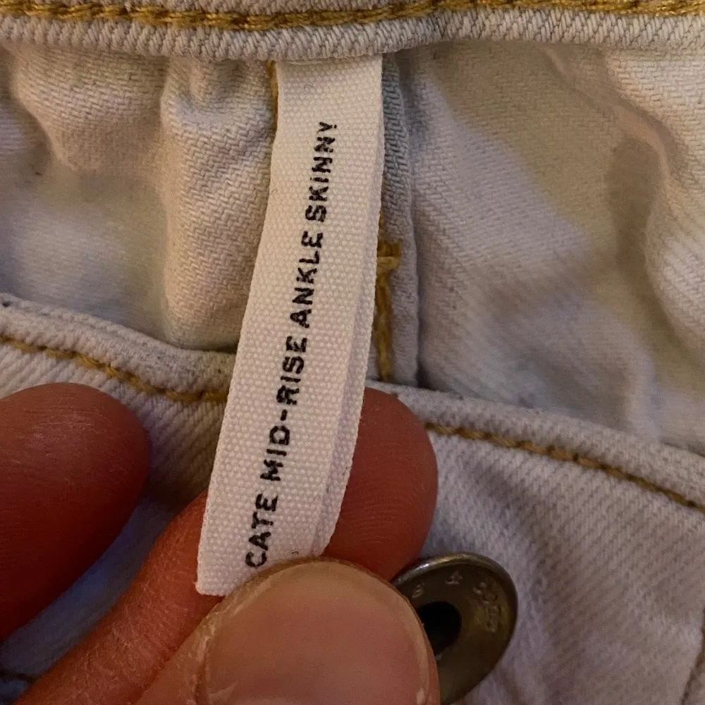 Rag & Bone Cate Mid Rise Ankle Skinny Primrose Whitewash - 25 - Image 6