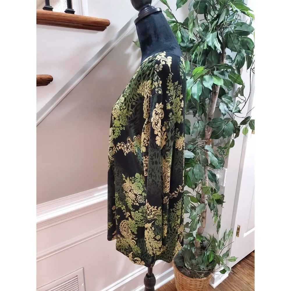 Choices Women's Multicolor Long Sleeve Dressy Tunic Shirt Top Blouse Size 1X - Image 7