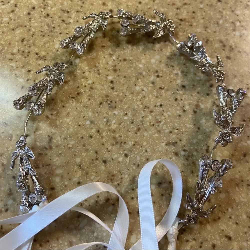 Lulus Cherished Moments Silver Rhinestone Headband - Image 4