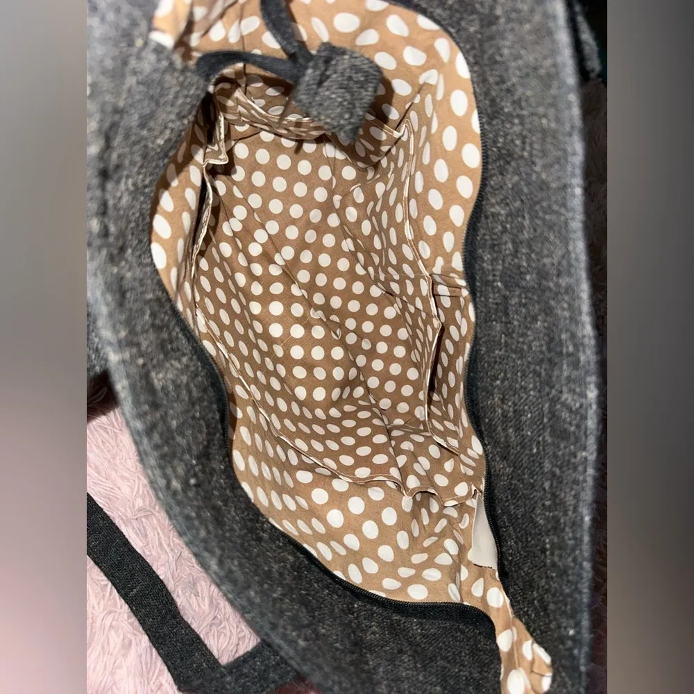 Berkshire Bags Handmade Crossbody Alisha Carryall Sturdy Shoulder Purse LG Tote Gray - Image 8