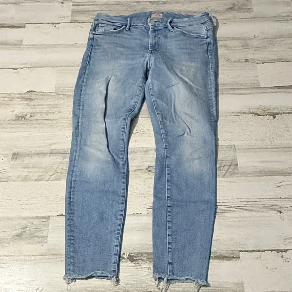 MOTHER Women's The Looker Ankle Fray in Limited Edition Size 29 Blue - Image 5