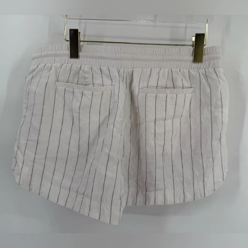 Athleta 10 white beachside bali‎ linen short - Image 4