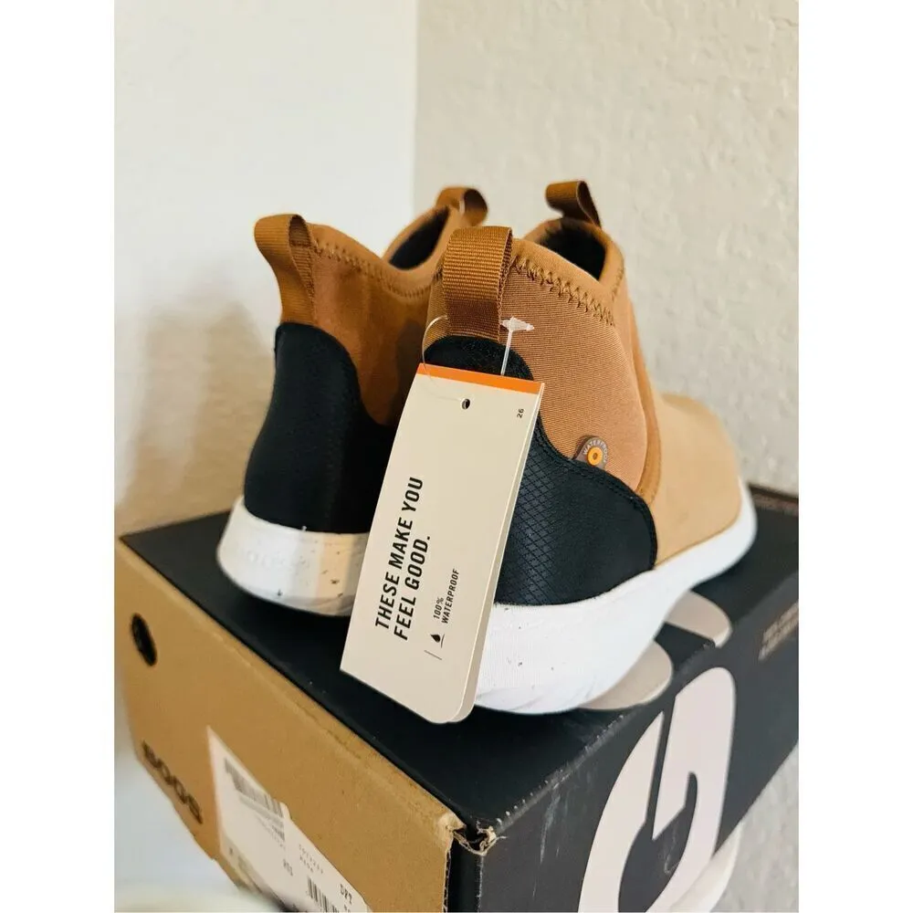 Bogs Juniper Freedom Chelsea Leather Sneaker, Size 9.5, Toffee/Brown, NWT Brown - Image 3