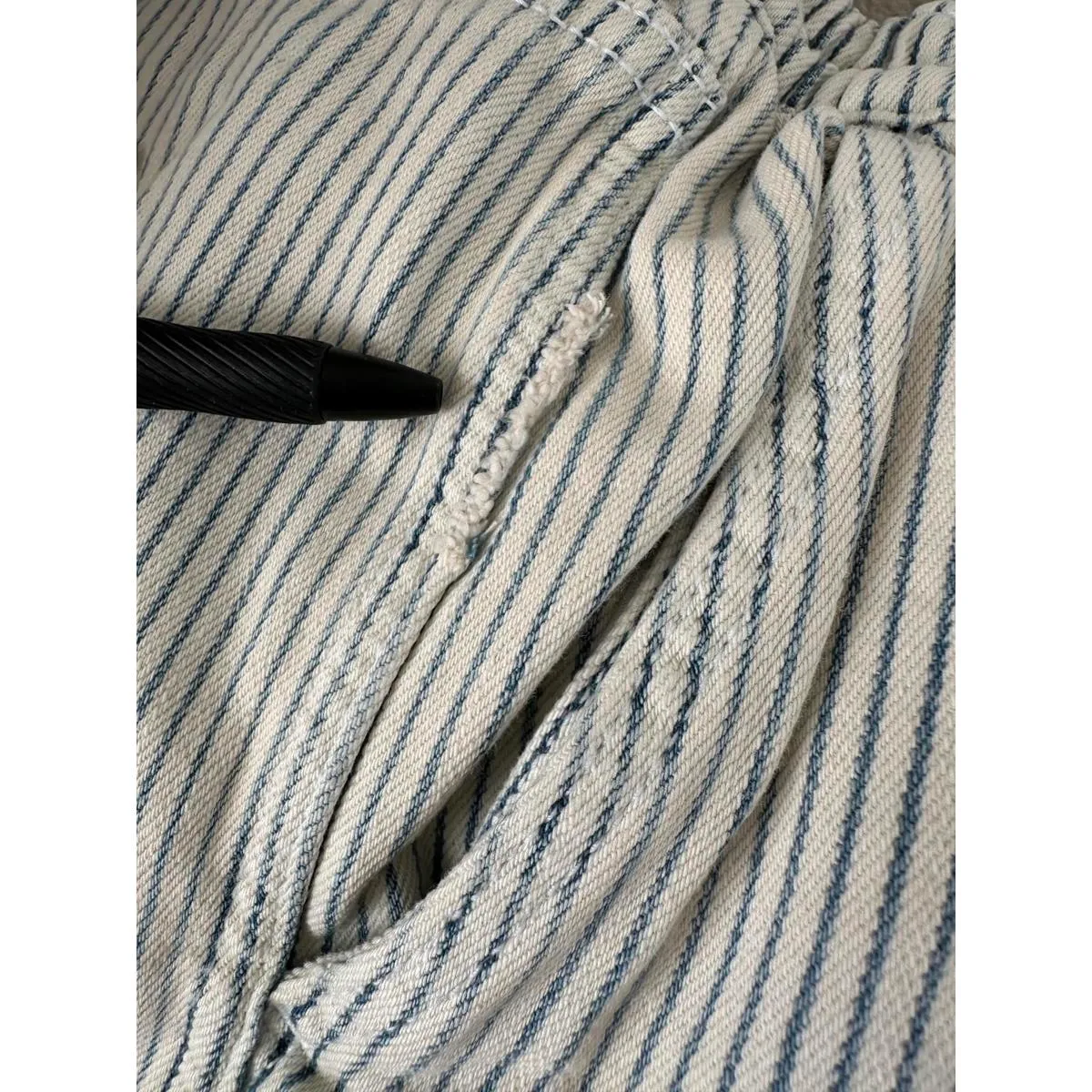 AE Aerie Denim Trouser Jort American Eagle Light Blue NWT Small - Image 7