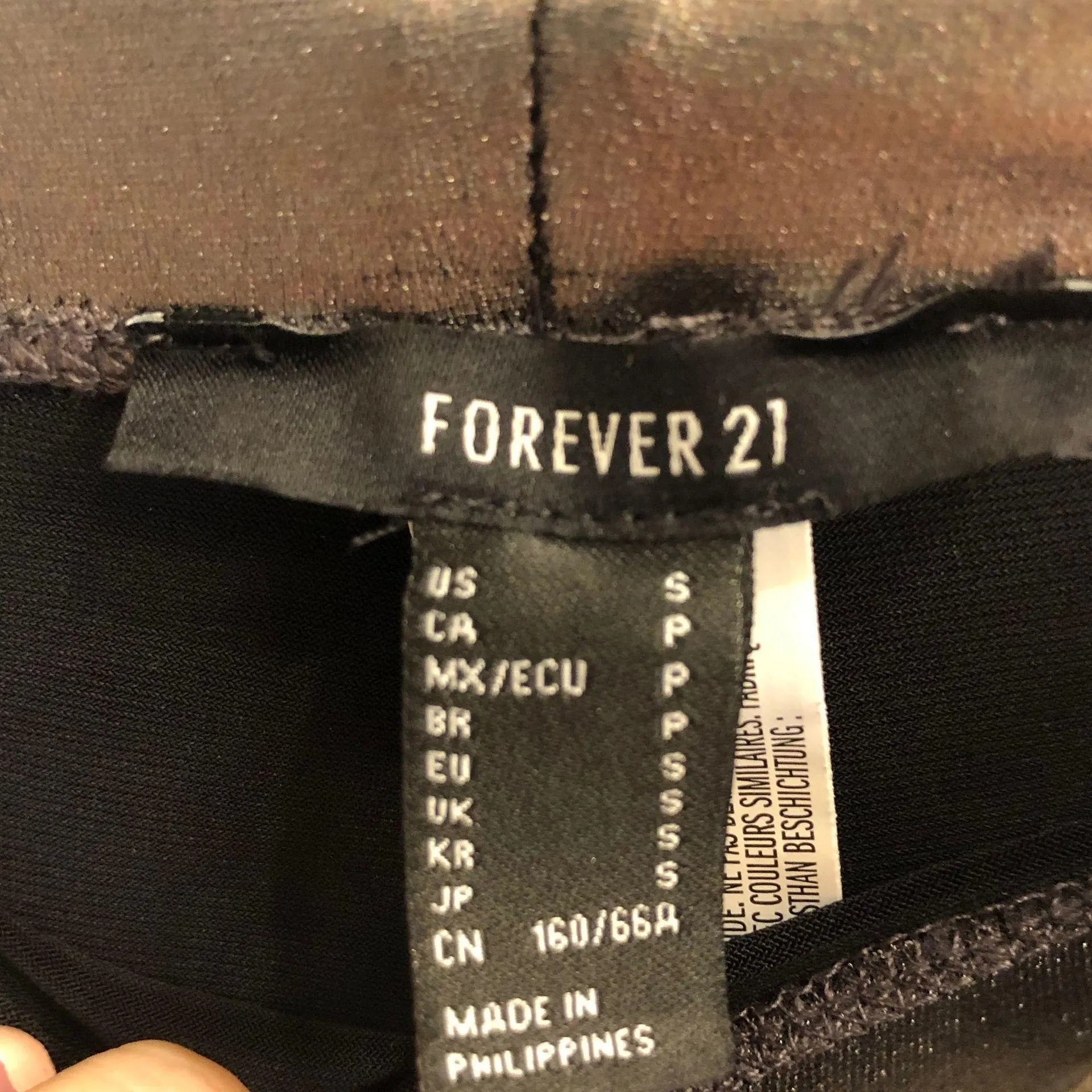 Metallic Faux Leather Leggings - Image 3